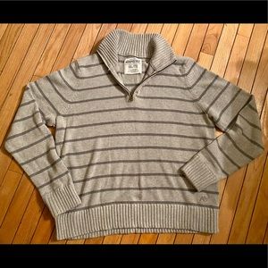 Aeropostale Grey Half Zip Sweater